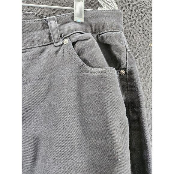 Just My Size Womens Pants Black Size 16W Cotton Blend Stretch Button Zip Pockets - Picture 10 of 12
